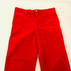 Vineyard Vines red corduroy pants for boys, size 10. 	Practically new